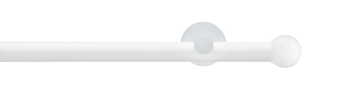 GARESA, GARESA Gardinenstange »WHITE«, 1 läufig-läufig, Wunschmasslänge, Vorhanggarnitur, Innenlauf, verlängerbar, Endknopf Kugel, GARESA Gardinenstange »WHITE«, 1 läufig-läufig, Wunschmasslänge, Vorhanggarnitur, Innenlauf, verlängerbar, Endknopf Kugel