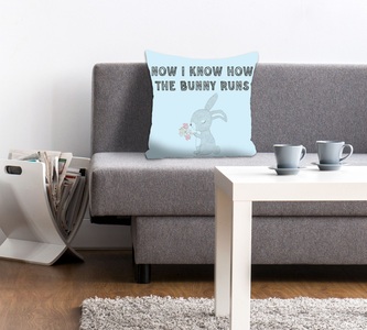 queence Dekokissen »NOW I KNOW HOW THE BUNNY RUNS«, (1 St.)