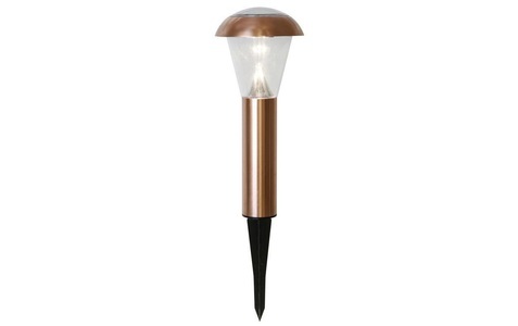 Best Season, Kupferfarbene LED-Solarleuchte Sarina 36 cm, Star Trading - Solarleuchte NAPOLI - kupfer - 15.5/15.5/36 cm