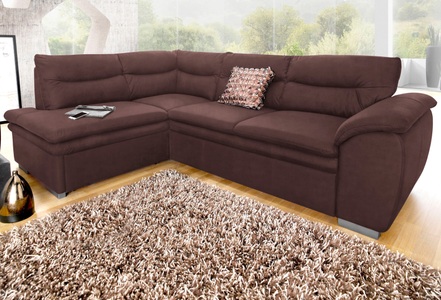 Cotta, COTTA Ecksofa, wahlweise mit Bettfunktion und Bettkasten, COTTA Ecksofa »Leandra L-Form«, wahlweise mit Bettfunktion und Bettkasten