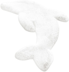 calo-deluxe, calo-deluxe Kinderteppich »Kids-950«, Motivform, 36 mm Höhe, Kunstfell, Motiv Delphin, 