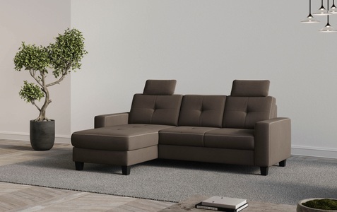 Places of Style Ecksofa »Varese«, wahlweise mit Bettfunktion und Bettkasten