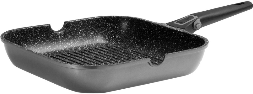 Stoneline, STONELINE Grillpfanne »Imagination PLUS«, STONELINE Grillpfanne »Imagination PLUS«, Aluminiumguss, (1 tlg.), 28 x 28 cm, Induktion