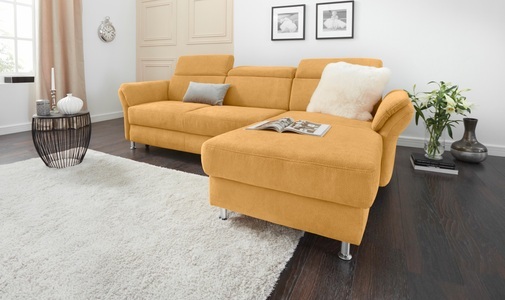 SIT&MORE, sit&more Ecksofa, sit&more Ecksofa »Avignon L-Form«, Kopfteilverstellung, wahlweise mit Bettfunktion und Bettkasten