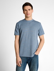TOM TAILOR Kurzarmshirt Rundhals in Streifen-Optik