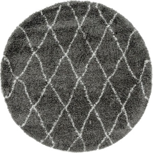 Myflair Möbel & Accessoires, Myflair Möbel & Accessoires Teppich »Temara Shag«, rund, 51 mm Höhe, Myflair Möbel & Accessoires Hochflor-Teppich »Temara Shag Lagerräumung«, rund, 51 mm Höhe, gewebt, Rauten Design, weich & kuschelig