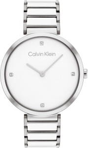 Calvin Klein, Calvin Klein MINIMALISTIC T BAR 36MM Uhren Damen, Calvin Klein Quarzuhr »Minimalistic T Bar 36 mm, 25200137«, Armbanduhr, Damenuhr, Mineralglas, Glaskristalle
