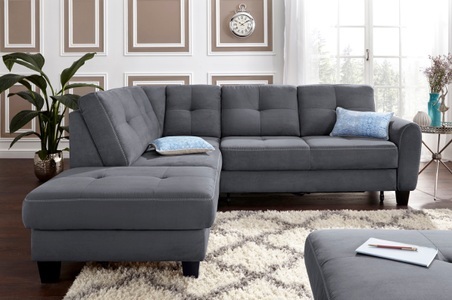 SIT&MORE, sit&more Ecksofa, sit&more Ecksofa »Varese L-Form«, mit Federkern, wahlweise mit Bettfunktion und Stauraum