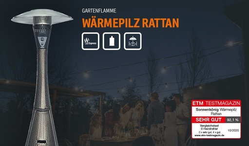 Sonnenkönig, Heizpilz, Sonnenkönig, »Rattan 10 kW«, Wärmepilz 
