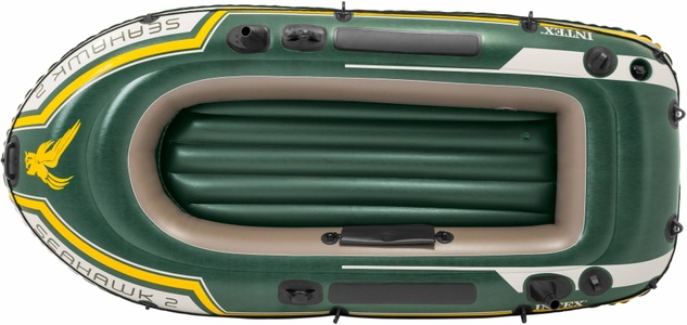 Intex, Seahawk 2 Damen Dunkelgrün ONE SIZE, Intex Schlauchboot »Seahawk 2«, (Set, mit 2 Paddeln und Luftpumpe)
