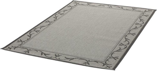 DEKOWE, Dekowe Teppich »Tornado«, rechteckig, 6 mm Höhe, Flachgewebe, Wendeteppich, mit Bordüre, In- und Outdoor geeignet, Wohnzimmer, Dekowe Teppich »Tornado«, rechteckig, 6 mm Höhe, Flachgewebe, Wendeteppich, mit Bordüre, In- und Outdoor geeignet