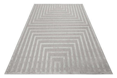 Esprit, Esprit Outdoorteppich »Carolina«, rechteckig, Esprit Outdoorteppich »Carolina«, rechteckig, 0,6 mm Höhe, mit Hoch-Tief-Effekt, modern, robust, pflegeleicht, Terrasse, Küche
