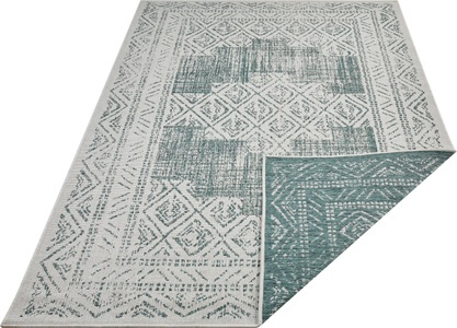 Freundin home collection, freundin Home Collection Teppich »Gaia«, rechteckig, 5 mm Höhe, In-und Outdoor geeignet, Wohnzimmer, Balkon, Terrasse, Garten, Strapazierfähig und pflegeleicht, Flachgewebe, 