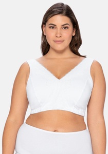 Sheego Bügelloser BH, in Bustier-Form, mit Spitzenborte