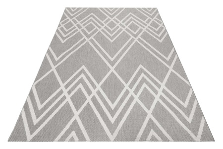 Esprit, Esprit Outdoorteppich »Rave«, rechteckig, Esprit Outdoorteppich »Rave«, rechteckig, 0,6 mm Höhe, mit Hoch-Tief-Effekt, Rauten-Design, modern, robust, Terrasse, Küche