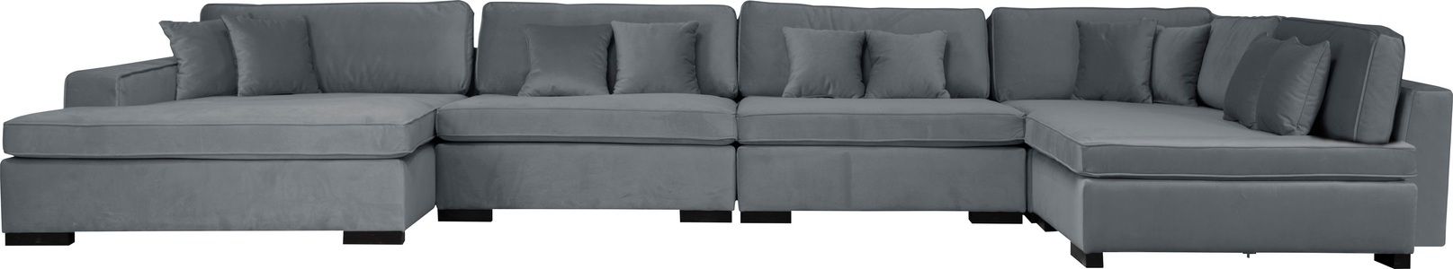 Guido Maria Kretschmer Home&Living, Guido Maria Kretschmer Home&Living Wohnlandschaft »Skara XXL«, Lounge-Sofa XXL mit Federkern-Polsterung, in vielen Bezugsvarianten, auch recycelt, Home affaire Wohnlandschaft »Skara XXL U-Form« Lounge-Sofa XXL mit Federkern-Polsterung, in vielen Bezugsvarianten
