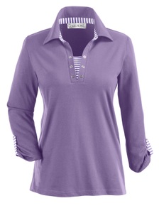 Shirt mit gekrempelten 3/4-Ärmeln