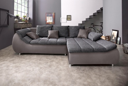 my home Ecksofa »Liliana«, wahlweise mit Bettfunktion