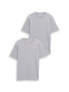 TOM TAILOR T-Shirt Packung, 2 tlg. mit Logo Print