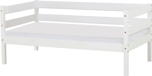 Hoppekids, Hoppekids Einzelbett »IDA-MARIE«, (Set), inklusive Matratze, wahlweise mit Absturzsicherung, Hoppekids Einzelbett »ECO Comfort Kinderbett, Kiefer Massivholz, Jugendbett inkl. Rollrost«, 70x160 cm, wahlweise in verschieden Farben/ Matratze/ Absturzsicherung