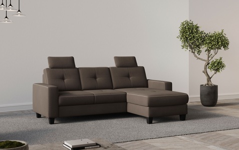 Places of Style Ecksofa »Varese«, wahlweise mit Bettfunktion und Bettkasten