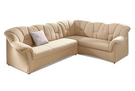DOMO collection, DOMO collection Ecksofa, DOMO collection Ecksofa »Papenburg B/T/H: 242/190/84 cm L-Form«, wahlweise mit Bettfunktion, Langer Schenkel links oder rechts