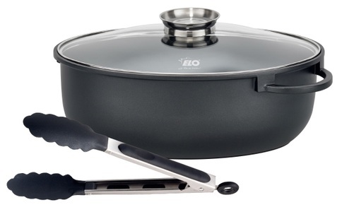 Elo, Elo Bräter »Alucast, 38 cm«, Elo Bräter »Alucast«, Aluminiumguss, (1 tlg.), Induktion, Aromaknopf, Kochzange