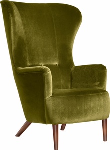 MAX WINZER, Max Winzer® Sessel »Liana«, Max Winzer® Sessel »Lianns, Hochlehnsessel, Ohrensessel«, im Retrostil, mit Knopfheftung, Hochlehner