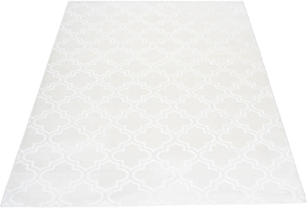 LEONIQUE, Teppich, »Triana«, Leonique, rechteckig, Höhe 7 mm, Naturprodukt, my home Teppich »Triana«, rechteckig, 7 mm Höhe, 3D-Design, geometrisches & modernes Design, Kurzflor, kuschelig