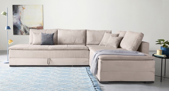 INOSIGN, INOSIGN Ecksofa »Night & Day L-Form mit Dauer-Schlaffunktion, Cord-Bezug!«, inklusive Bettfunktion und Bettkasten, GOODproduct Ecksofa »Night & Day L-Form mit Dauer-Schlaffunktion, Cord-Bezug!« inklusive Bettfunktion und Bettkasten