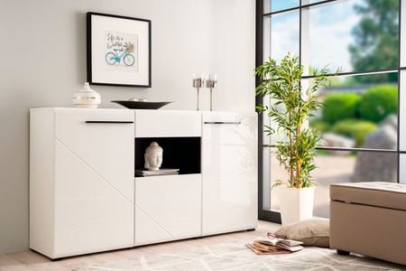 my home Sideboard »Trentino«, Briete ca. 173 cm, Soft-Close-Funktion, Hochglanzfronten