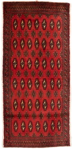 MorgenLand, morgenland Wollteppich »Turkaman Teppich handgeknüpft rot«, rechteckig, 8 mm Höhe, morgenland Wollteppich »Turkaman Teppich handgeknüpft rot«, rechteckig, 8 mm Höhe