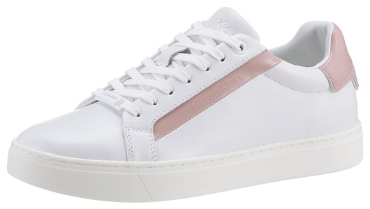 Calvin Klein, Calvin Klein Plateausneaker »LOGO CUPSOLE LACE UP«, mit vielen Logoschriftzügen, 