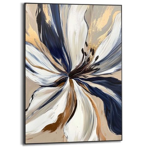 Reinders! Poster »Glamour Flower«, Wohnzimmer - Blau - MDF - Abstrakt - 50x70 cm