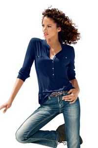 B.C. BEST CONNECTIONS by Heine, Blusenshirt mit Tupfen, 