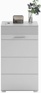 INOSIGN, INOSIGN Schuhkommode »Linus«, Breite 55 cm, INOSIGN Schuhkommode »Malmö, Breite 60 cm, 1 Tür, 5 Fächer, hochwertige MDF Front«, Rillenfräsung, Anrichte, Schrank, Kommode, Dielenmöbel, Flurmöbel