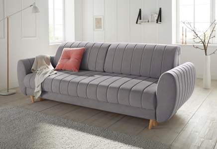 ANDAS, andas 3-Sitzer »Bari«, mit Bettfunktion und Bettkasten, 