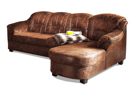 HOME AFFAIRE, Home affaire Ecksofa »Budapest«, wahlweise mit Bettfunktion, mit Recamiere oder Ottomane, Home affaire Ecksofa »Budapest zeitlos & elegant, bequeme Armlehnen, L-Form« wahlweise mit Bettfunktion, mit Recamiere oder Ottomane