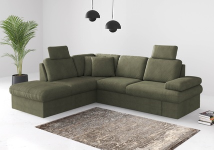 sit&more Ecksofa »Moreno«, mit Armteilverstellung,wahlweise mit Bettfunktion