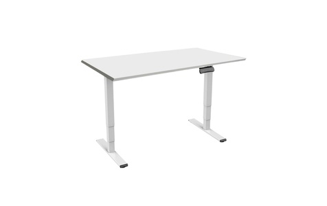 Contini, Contini höhenverstellbarer Bürotisch 1.8x0.8m grau, Contini Höhenverstellbarer Bürotisch 1.8x0.8m Grau / Weiss