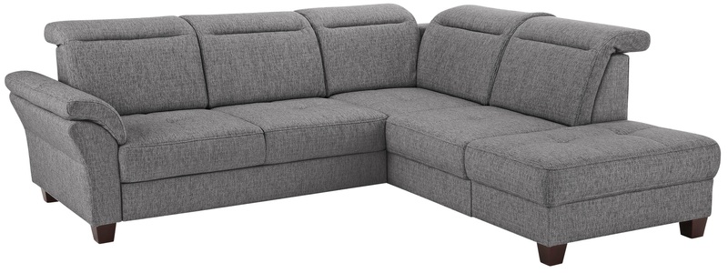 Premium collection by Home affaire Ecksofa »Solvei«, mit Ottomanenabschluss und Sitztiefenverstellung, wahlweise auch mit Kopfteilverstellung und Bettfunktion, Federkern