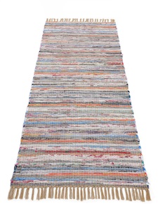 carpetfine Läufer »Kelim Chindi«, rechteckig, 6 mm Höhe, Flachgewebe Wendeteppich mit Fransen, Wohnzimmer