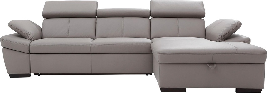 exxpo - sofa fashion, exxpo - sofa fashion Ecksofa, inklusive Kopfteil- und Armteilverstellung, wahlweise mit Bettfunktion, exxpo - sofa fashion Ecksofa »Salerno, Funktionssofa, Breite 280cm, hoher Sitzkomfort, L-Form« inkl. Kopf- und Armteilverstellung, wahlweise mit Bettfunktion