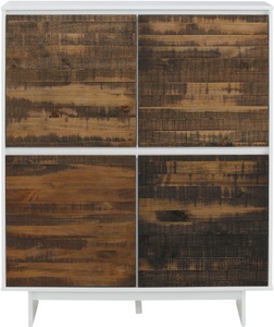 Home affaire Konsole »Morgan«, aus massivem Kiefernholz, mit eingefrästen Griffmulden, Breite 120 cm