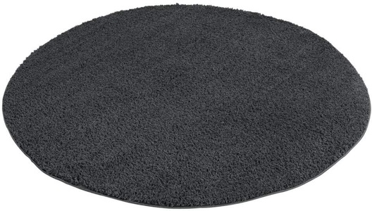 Carpet City, Carpet City Hochflor-Teppich »Plainy«, rund, 30 mm Höhe, Polyester, Langflor Uni Taupe, Wohnzimmer, Carpet City Hochflor-Teppich »Plainy«, rund, 30 mm Höhe, Shaggy Polyester Teppich, besonders weich, Uni Farben
