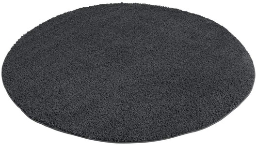 Carpet City, Carpet City Hochflor-Teppich »Plainy«, rund, 30 mm Höhe, Polyester, Langflor Uni Taupe, Wohnzimmer, Carpet City Hochflor-Teppich »Plainy«, rund, 30 mm Höhe, Shaggy Polyester Teppich, besonders weich, Uni Farben