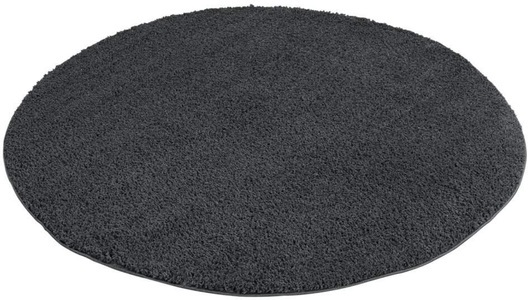 Carpet City, Carpet City Hochflor-Teppich »Plainy«, rund, 30 mm Höhe, Polyester, Langflor Uni Taupe, Wohnzimmer, Carpet City Hochflor-Teppich »Plainy«, rund, 30 mm Höhe, Shaggy Polyester Teppich, besonders weich, Uni Farben