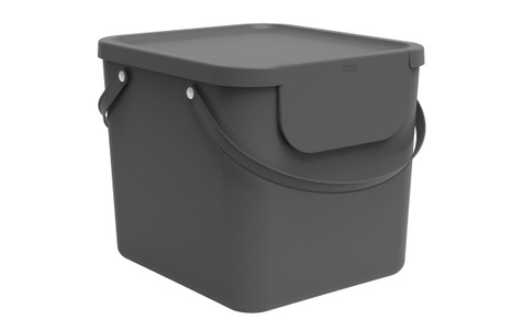 Rotho, Rotho Abfallsammler 40 l l , 1034408853 , Anthrazit , Kunststoff , 40 L l , 40x35.5x34 cm , 003294023504, Recycling Müllsystem 