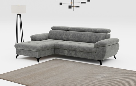COTTA Ecksofa »Hudson L-Form«, mit Kopfteilverstellung, wahlweise mit Bettfunktion & Bettkasten