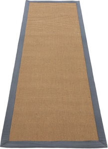 carpetfine, carpetfine Läufer »Sisal«, rechteckig, 5 mm Höhe, carpetfine Läufer »Sisal«, rechteckig, 5 mm Höhe, mit farbiger Bordüre, Anti Rutsch Rückseite